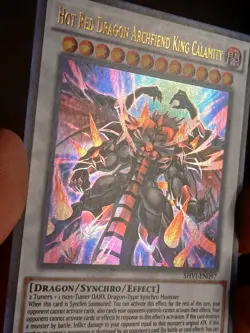 Yugioh Hot Red Dragon Archfiend King Calamity SHVI-EN097 Ultra Rare NM - Image 4
