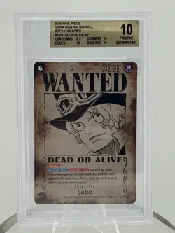 BGS 10 2025 ONE PIECE CARRYING ON HIS WILL #OP13120 SABO WANTED POSTER SP - Image 1