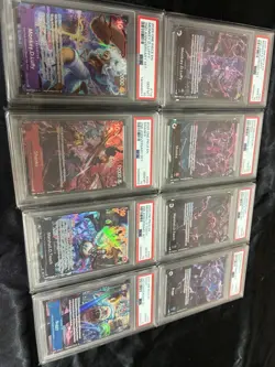 2025 One Piece EN 2nd Anniversary Set Sequential Set of (8) PSA 10 - Image 1