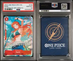 2022 ONE PIECE OP01-ROMANCE DAWN ALTERNATE ART-ERRATA #016 NAMI PSA 10 - Image 3