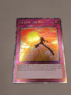 Yugioh Hi-Five the Sky RA04-EN239 Platinum Secret Rare 1st Ed Near Mint - Image 2