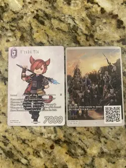 Square Enix Final Fantasy XIV TCG Lot 2 Cards G'raha Tia & FanFest 2026 A-006 - Image 1