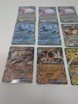 Pokemon 151 Card EX Lot (9)Blastoise Zapdos Kangaskkan Golem Ninetales ENG - Image 2