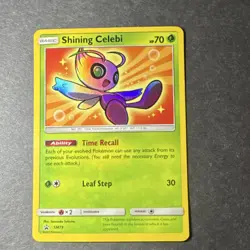 The Pokemon Company Shining Celebi SM79 SM Promo Holo Basic Card 70 HP 2017 Eng - Image 1