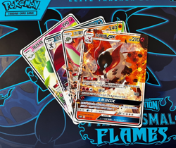 Pokemon TCG NonHolo GX Card Sun Moon Chinese Flygon Whimsicott Weavile Volcarona - Image 1
