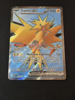 Zapdos ex 192/165 Ultra Rare Scarlet & Violet 151 Pokemon Card Near Mint - Image 1