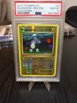 Magnemite 37/108 Reverse Holo XY - Evolutions Pokemon TCG Card PSA 10 - Image 1