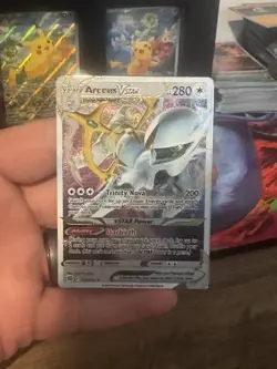 Arceus VSTAR 123/172SWSH09: Brilliant Stars Holo Metal Card NM - Image 1