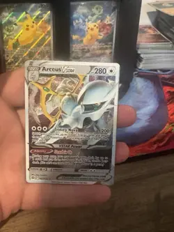 Arceus VSTAR 123/172SWSH09: Brilliant Stars Holo Metal Card NM - Image 2
