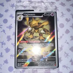Pokemon TCG Alakazam 009 Pokemon Center Promo Holo English Card 2025 - Image 1