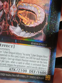 Yugioh Cyber Dragon Infinity RA04-EN068 Prismatic Collector's Rare NM - Image 5