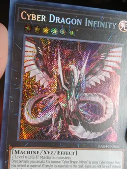 Yugioh! Cyber Dragon Infinity Secret Rare - RA04-EN068 1st Edition - English - Image 3