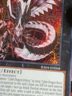 Yugioh! Cyber Dragon Infinity Secret Rare - RA04-EN068 1st Edition - English - Image 4
