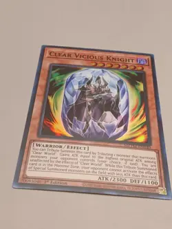 Yugioh! Clear Vicious Knight - MZTM-EN040 - Super Rare - 1st Edition Near Mint, - Image 1