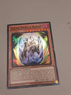 Yugioh! Clear Vicious Knight - MZTM-EN040 - Super Rare - 1st Edition Near Mint, - Image 2
