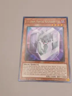 Yugioh! Clear Rage Golem - MZTM-EN038 - Rare - 1st Edition Near Mint, English - Image 2