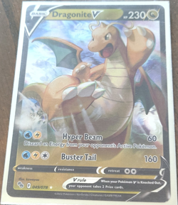 Dragonite V Ultra Rare Holo 049/078 Pokemon GO 230 HP Basic Pokemon - Image 1