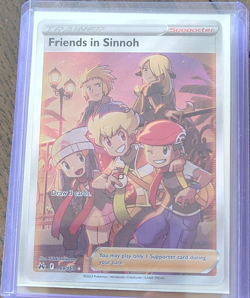Friends in Sinnoh Full Art Ultra Rare Holo 149/159 Crown Zenith Pokemon TCG - Image 1