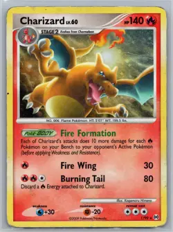 Charizard 1/99 Rare Arceus Holo HP Pokemon - Image 1