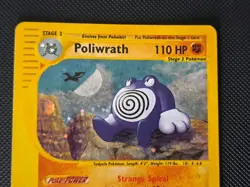 Pokemon Skyridge poliwrath H24/H32 light play HOLO swirl - Image 4