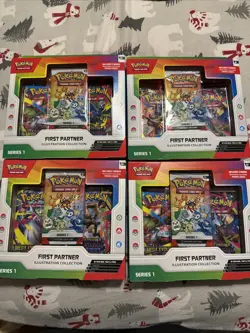 LOT OF 4 Pokemon TCG First Partner Illustration Collection Series 1 Sealed 🔥 - Image 1