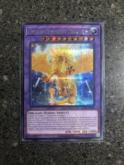 Yugioh - Enlightenment Dragon LEDE-AE038, Asian-English, Secret Rare, NM - Image 1