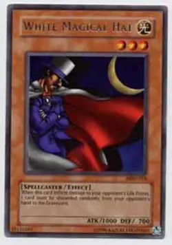Yugioh! LP White Magical Hat - MRD-016 - Rare - Unlimited Edition Lightly Played - Image 1
