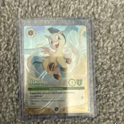 Disney Lorcana Challenge Pegasus Gift For Hercules DLC Exclusive Foil Promo 1/C2 - Image 1