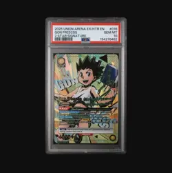 Union Arena TCG Gon Freecss 2 Star Signature Alt Art Holo PSA 10 Gem Mint - Image 1