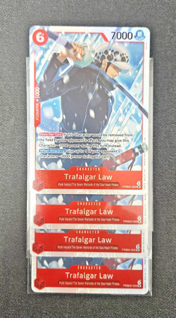 4X Trafalgar Law - PRB-02 PRB02-002 SR Playset - One Piece Card Game - Image 1