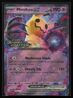 Mimikyu ex (Journey Together Stamped) 069/159 Pokemon TCG Card - Image 1