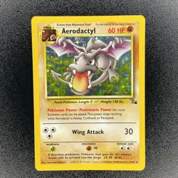 🔥Aerodactyl 1/62 Fossil 🔥 1999 Holo Card WOTC Pokemon Fossil Set Vintage Card - Image 2