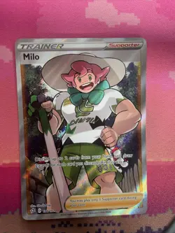 Pokemon Card Milo 190/192 Ultra Rare Rebel Clash Near Mint - Image 1