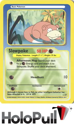 Pokemon Funskool Card Slowpoke India 2004 h07 - Image 1