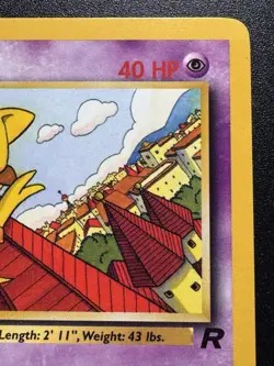 1st Edition Abra 49/82 Team Rocket Pokemon Card Rare LP - Image 4
