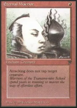 Eternal Warrior ~ Heavily Played Legends MTG Magic UltimateMTG Red Card - Image 1