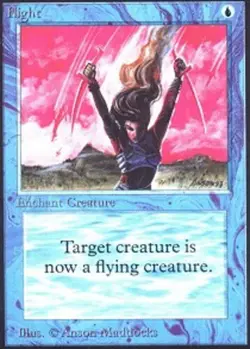 Flight ~ Moderately Played Unlimited MTG Magic UltimateMTG Blue Card - Image 1