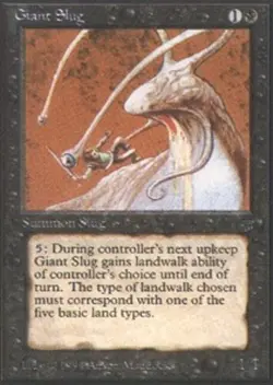 Giant Slug ~ Lightly Played Legends MTG Magic UltimateMTG Black Card - Image 1