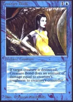 Creature Bond ~ Moderately Played Unlimited MTG Magic UltimateMTG Blue Card - Image 1