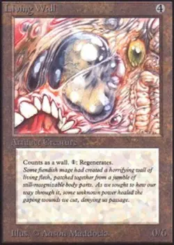 Living Wall ~ Lightly Played Unlimited MTG Magic UltimateMTG Artifact Card - Image 1