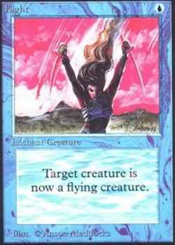 Flight ~ Lightly Played Unlimited MTG Magic UltimateMTG Blue Card - Image 1