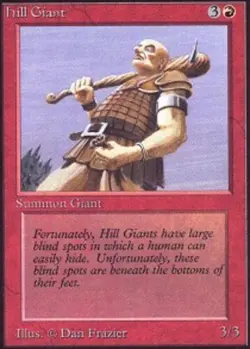 Hill Giant ~ Near Mint Unlimited MTG Magic UltimateMTG Red Card - Image 1