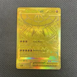 Mega Zygarde EX Gold Secret Rare Full Art Holo Pokemon Card 124/088 - Image 1