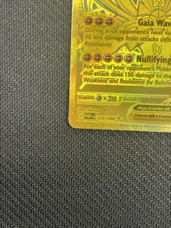 Mega Zygarde EX Gold Secret Rare Full Art Holo Pokemon Card 124/088 - Image 4