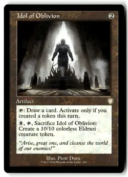 Idol of Oblivion (Retro Frame) 144 Commander: The Brothers' War MTG NM - Image 1