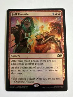 MTG - Full Throttle - Aetherdrift - #127 Rare NM Foil - Image 1