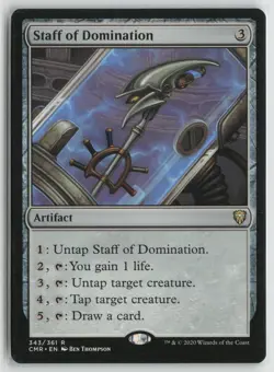 Staff of Domination Lightly Played Commander Legends Magic: The Gathering - Image 1