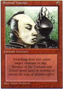 FBB Korean Eternal Warrior ~ Lightly Played 4th Edition Fourth Foreign Black Bor - Image 1