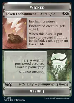 Wicked // Cursed Role - Wilds of Eldraine #0017 MTG Magic The Gathering - Image 1