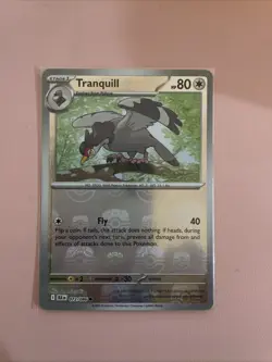 Tranquill 2025 Pokemon Black Bolt BLK 072/086 Common Master Ball Pattern Holo - Image 1